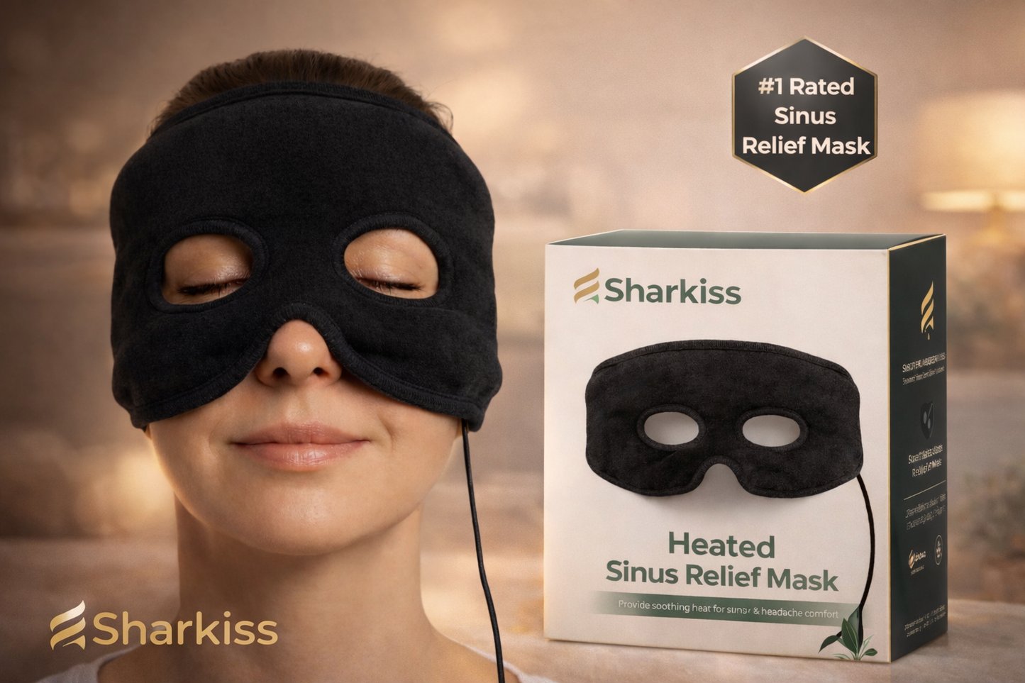 Sharkiss™ Sinus Relief Heating Mask
