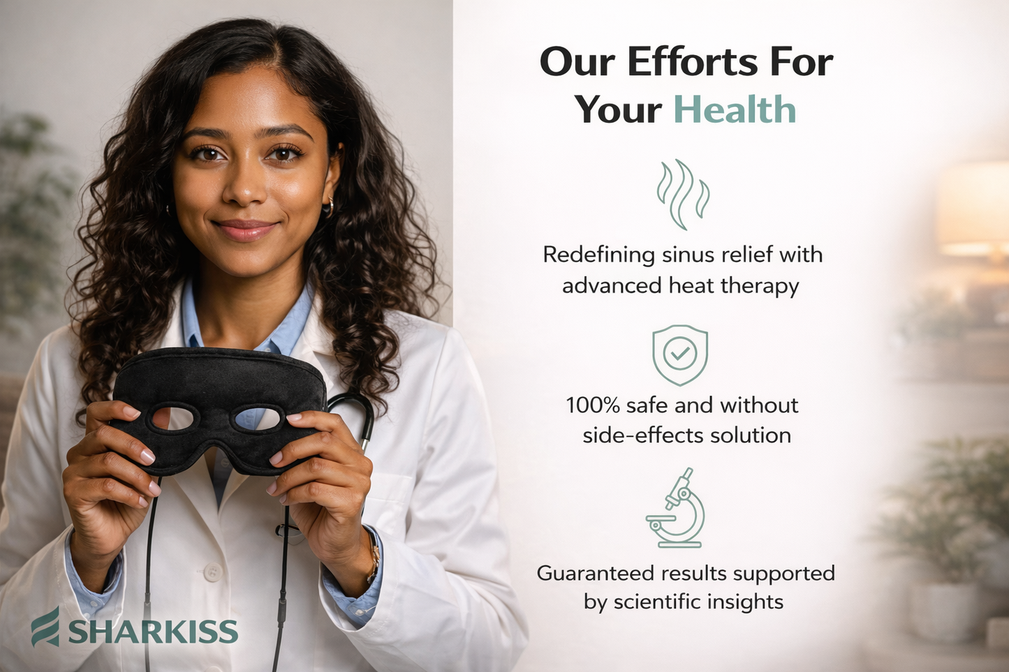 Sharkiss™ Sinus Relief Heating Mask