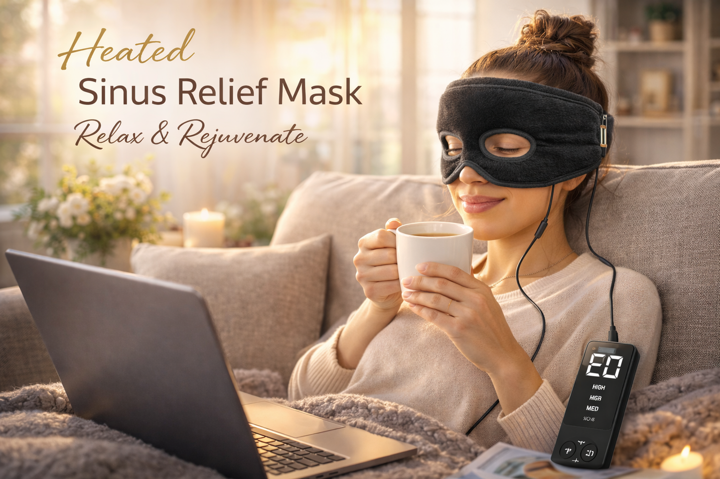Sharkiss™ Sinus Relief Heating Mask